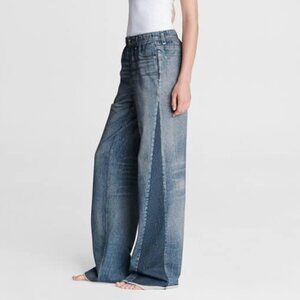 Rag & Bone Miramar Terry Wide-Leg Pant Middleton Size M